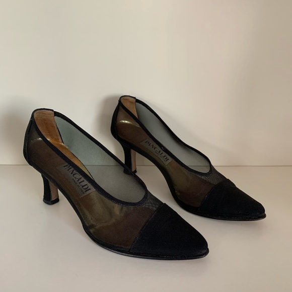 Vintage mesh kitten heels made in Italy - Picture 11 of 15